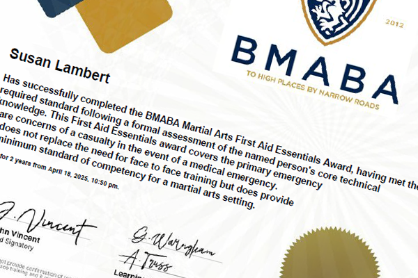 BMABA First Aid Certificate Download