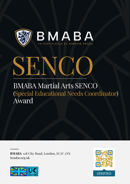 BMABA SENCO Certificate